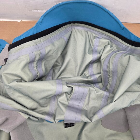 Marmot Gore Tex Hiking  Rain Jacket Full Zip Hooded Soft Shell Blue Sz S - Picture 16 of 16